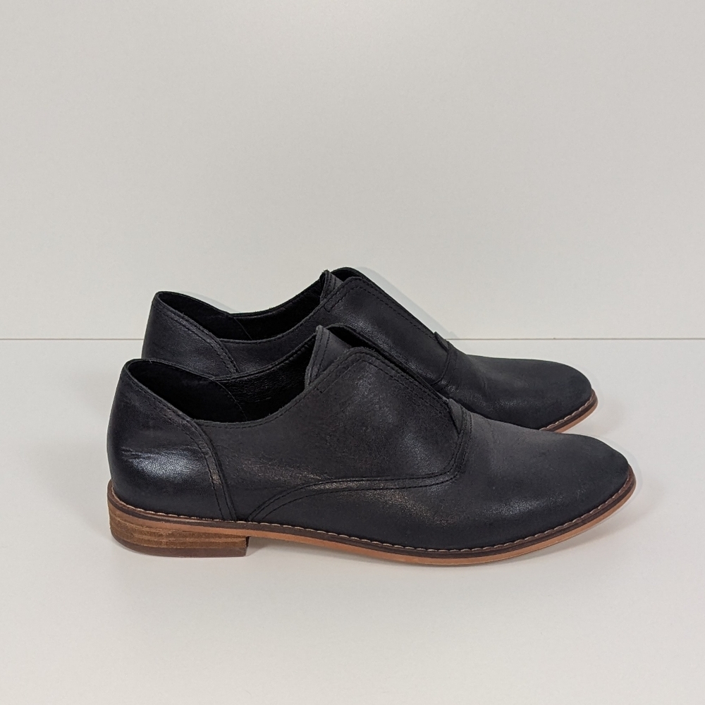 Lucky Brand Black Leather Loafers Women's 6.5